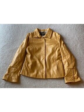 MELE Pellicce Alta Moda Italy Leather Jacket Women's 42 See Description for Size